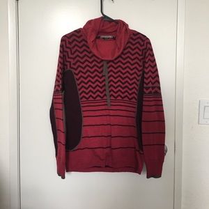 Smartwool chevron striped turtle neck.